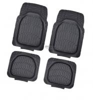 Коврики 4пр. SkyWay Rain-4 5пр. Ванночка Полиур. Черный