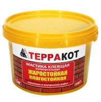 Мастика ТЕРРАКОТ 1.5кг универсальная клеящая жаростойкая
