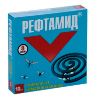 Спираль от комаров Рефтамид 10шт