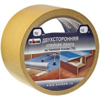 Скотч 2-ух сторонний 50мм*10м UNIBOB основа-ткань