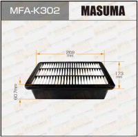 Фильтр воздушный A-1328 (Masuma MFA-K302) SANTA FE II