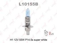 Автолампа H1 12V 55W LYNXauto SUPER WHITE+30 (1шт.)