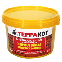 Мастика ТЕРРАКОТ 5кг универсальная клеящая жаростойкая