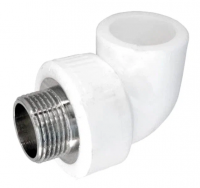 Уголок полипропилен комб. Ø32*3/4"н "MeerPlast" 