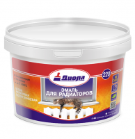 Эмаль для радиаторов Диола-220 белая 0.9кг акриловая (12)