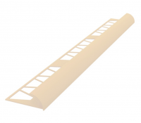 Уголок наружний под плитку  IDEAL пластик, св-беж 2,5 м 