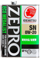 IDEMITSU 0W20 Zepro Euro Medalist SN/GF синт. 4л.