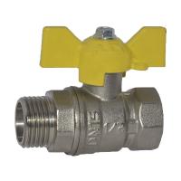 Вентиль 1/2"в/н шаровый бабочка