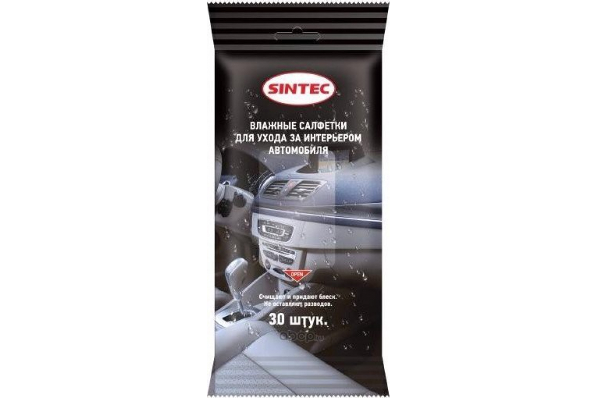 Салфетки влажные SINTEC интерьер 30шт