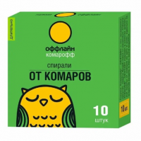 Спираль от комаров Комарофф длительного действия 10шт