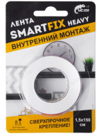 Лента монтажная сверхсильная W-con SmartFix HEAVY, 1,5*150см, прозрачная