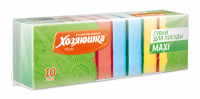 Губка для посуды ХОЗЯЮШКА MAXI 10шт.