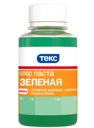 Колер паста Зеленый №14 "ТЭКС" 0.1л
