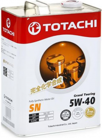 TOTACHI 5W40 Grand Touring SN синт. 4л. метал