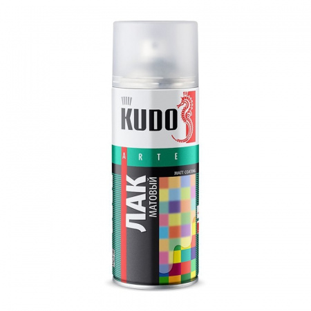 Краска-спрей KUDO лак прозрачный матовый KU-9004