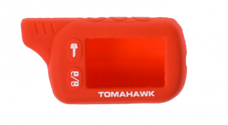 Чехол на сигнализацию TOMAHAWK TW9010,9020,9030 Красный силиконовый