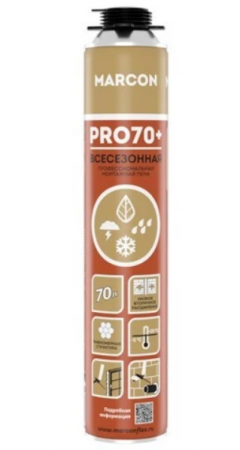 Пена монтажная ПРО MARCON PRO 70+ 900мл всесезонная 