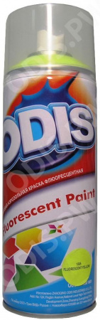 Краска-спрей ODIS №1005 флуоресцентный желтый