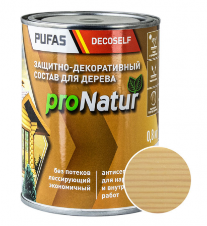 Антисептик ПУФАС сосна 0,8л Decoself
