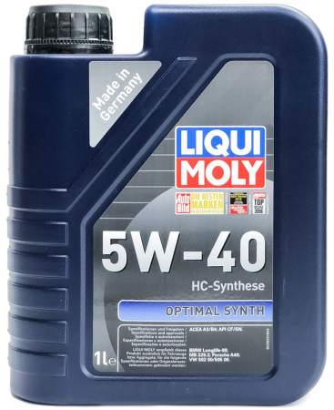 LIQUI MOLY 5W40 Optimal Synth SN/CF синт. 1л. (М)