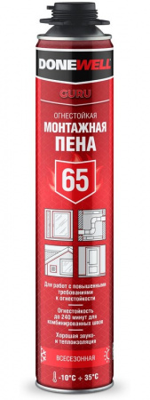 Пена монтажная DONEWELL 65 огнестойкая 1л