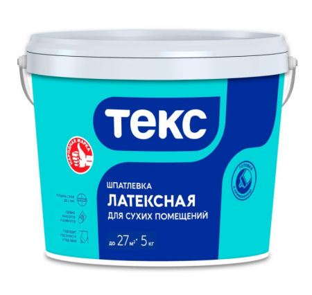 Шпатлёвка латексная Текс Профи (5кг)