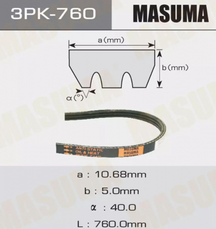 Ремень 3PK-760