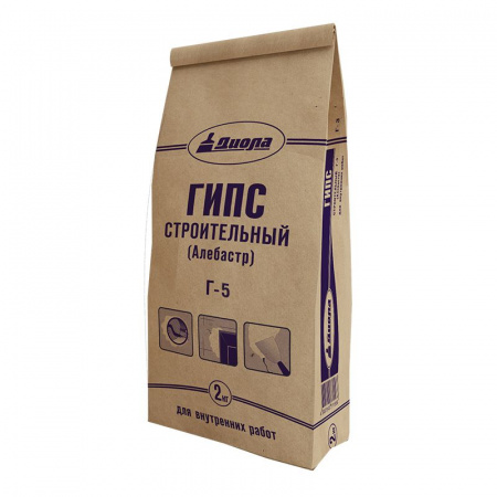 Гипс строительный 2кг (алебастр)