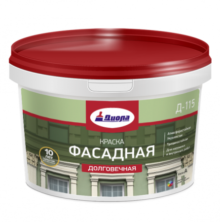 Краска ВД Диола-115 3,0кг для фасадных работ (8)