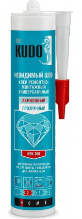 Клей Kudo KBK-300 жидкие гвозди монтажный прозрачный 280мл