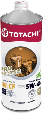 TOTACHI 5W40 Grand Touring SN синт. 1л. метал