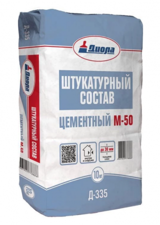 Штукатурка Диола Д-335 цементная 10кг