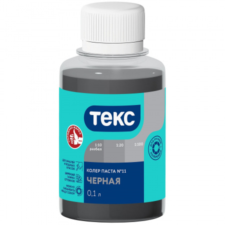 Колер паста Черный №18 "Текс" 0.1л