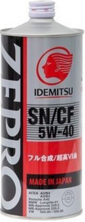 IDEMITSU 5W40 Zepro Euro Spec SN/CF синт. 1л.