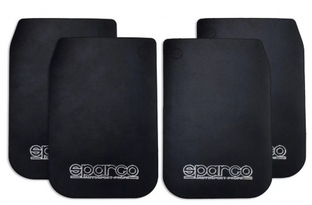 Брызговики резиновые универс. SPARCO Черный 28*44см (к-т 4шт)