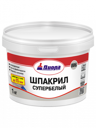 Диола-006 Шпакрил 1кг супербелый