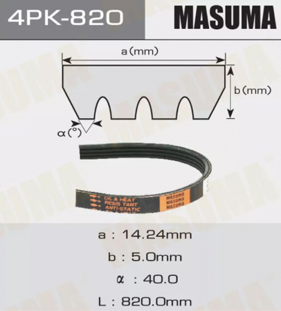 Ремень 4PK-820