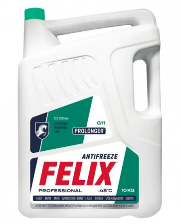 Антифриз Felix 10л зеленый Prolonger