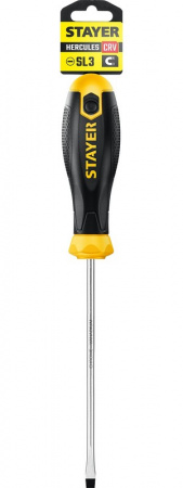 Отвертка шлицевая SL3*100 STAYER Hercules